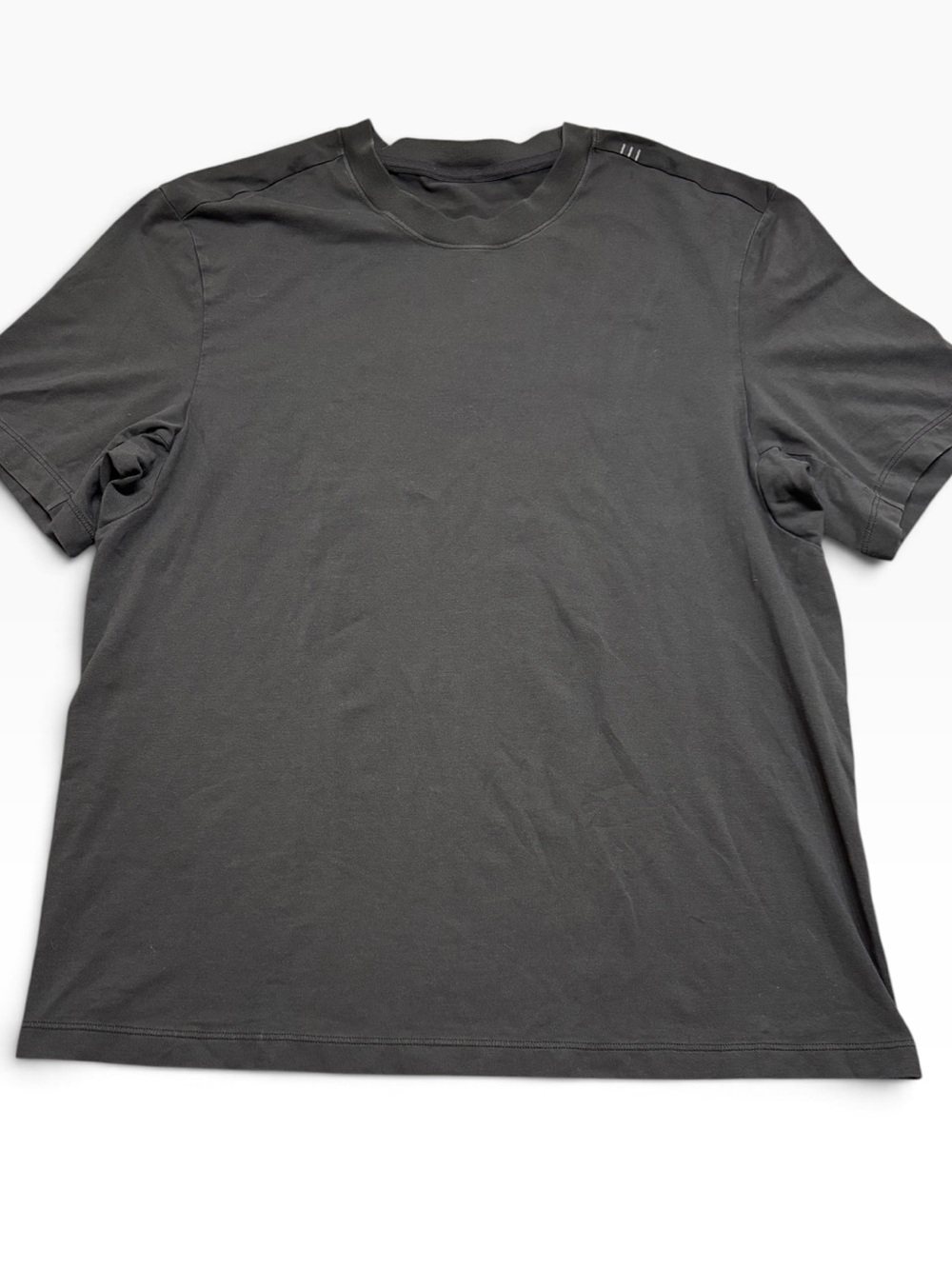 Lululemon Men's Zeroed In Short Sleeve Shirt Large Graphite Grey GUC